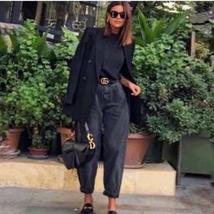 Zara paperbag jean pants Size 4